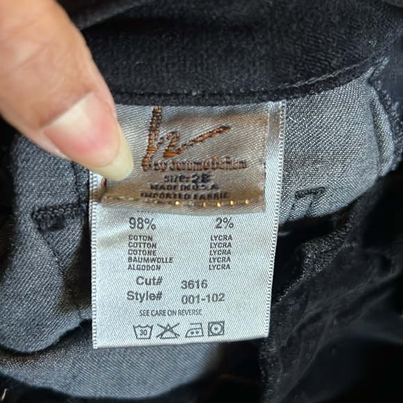 Citizens of Humanity velvet low cut rise 8, inseam 33, black, cotton and lycra - Picture 9 of 9